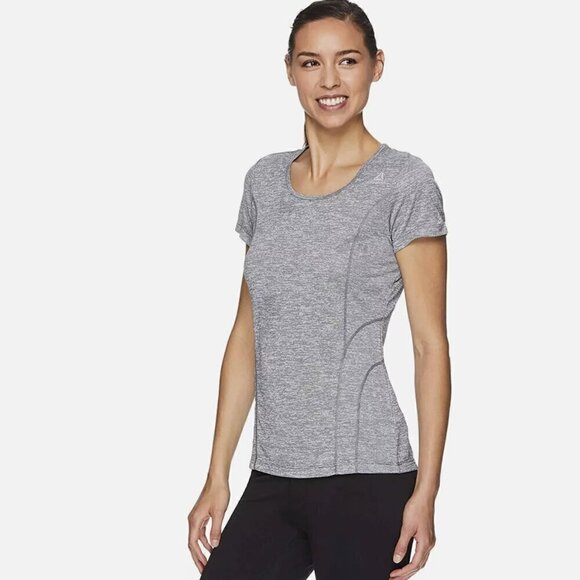 Reebok Women Two-Tone T-Shirt Size XS - Picture 1 of 4